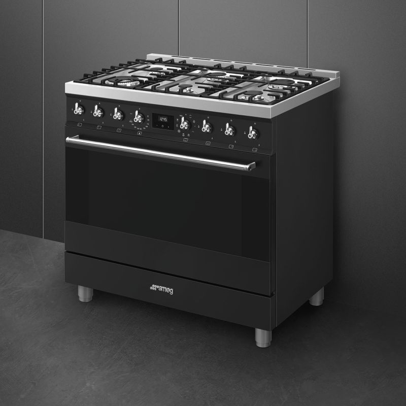 Piano de cuisson SMEG Classica 90 cm Mixte C9GMMB2