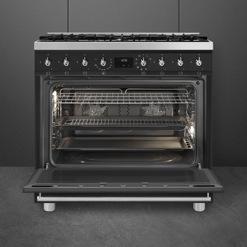Piano de cuisson SMEG Classica 90 cm Mixte C9GMMB2