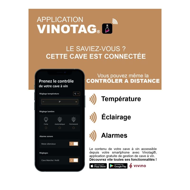 Cave à vin LA SOMMELIÈRE APOGEE150PV