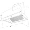 Hotte aspirante pyramidale AGA 100cm AGA-HOOD-990 PH