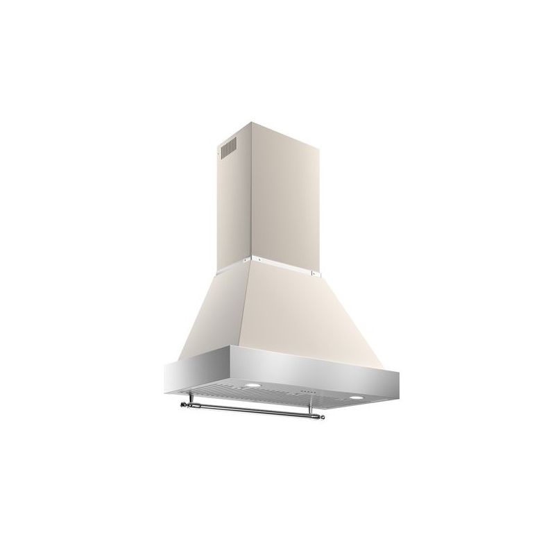 Hotte aspirante décorative BERTAZZONI 90cm ivoire chrome K90HERTX+KC36HERTAV