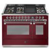 Piano de cuisson STEEL ASCOT 120 cm combi-steam - 5 feux gaz + 1 plancha 4TM