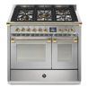 Piano de cuisson STEEL ASCOT 100 cm combi-steam - 5 FEUX GAZ 4M