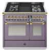 Piano de cuisson STEEL ASCOT 100 cm combi-steam - 4 FEUX GAZ + 1 BARBECUE 4B