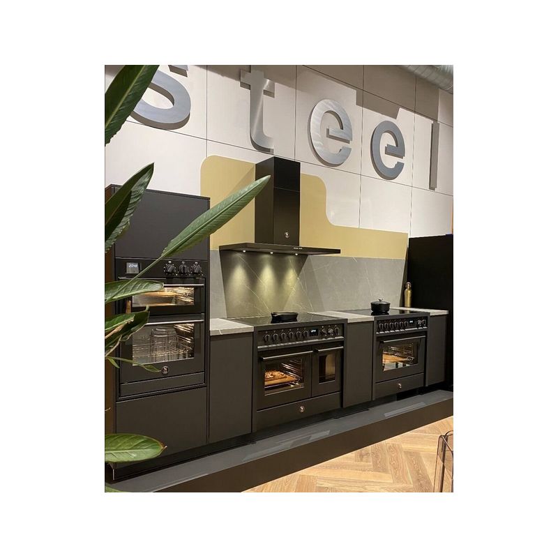 Piano de cuisson Steel ENFASI ALL BLACK 100 cm