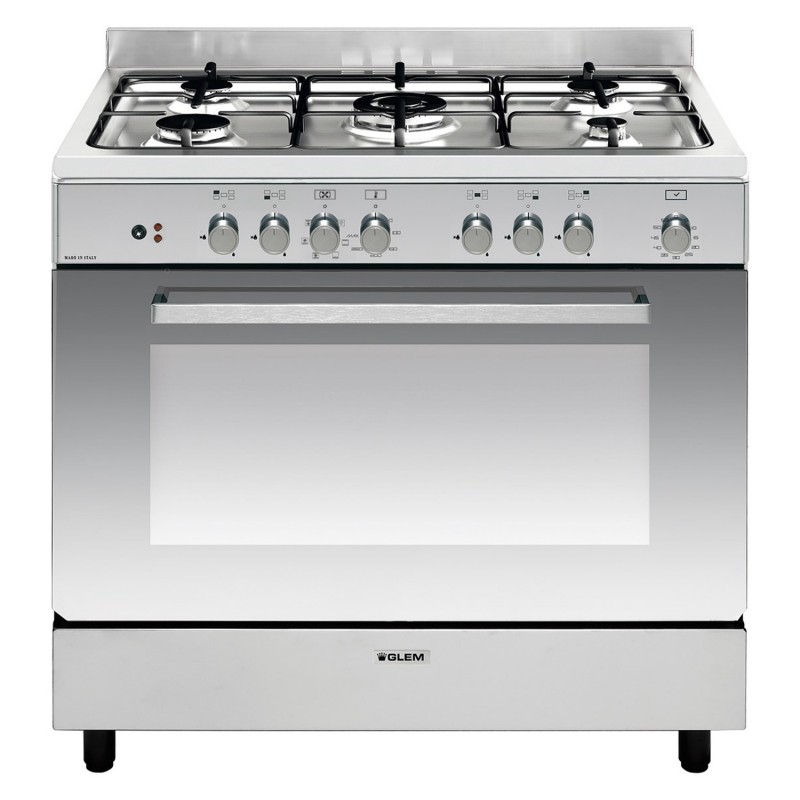 Cuisinière mixte GLEM E-Cooker 90CM Inox GX96CMIX2