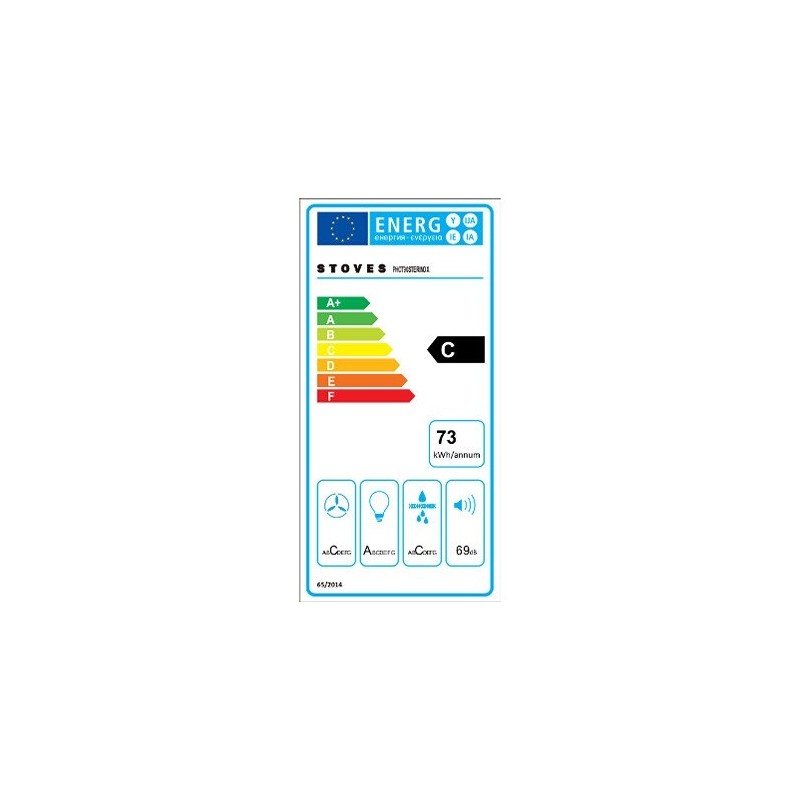 Hotte décorative murale Stoves PHOT90STERINOX 90cm