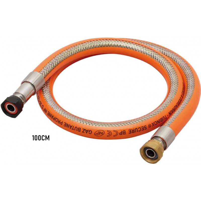 Flexible inox gaz naturel 1m NF à vie