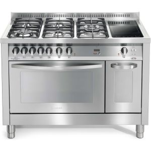 Piano de cuisson Lofra Professional PD126MF+E/2CiK 120cm Mixte 2 Fours Électrique