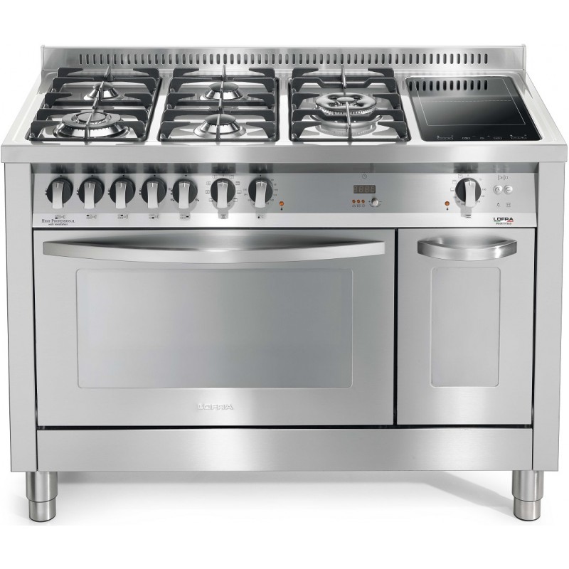 Piano de cuisson Lofra Professional PD126MF+E/2CiK 120cm Mixte 2 Fours Électrique