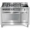 Piano de cuisson Lofra Professional PD126MF+E/2CiK 120cm Mixte 2 Fours Électrique