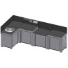 Meuble pour plancha ENO MODULO MOD4101