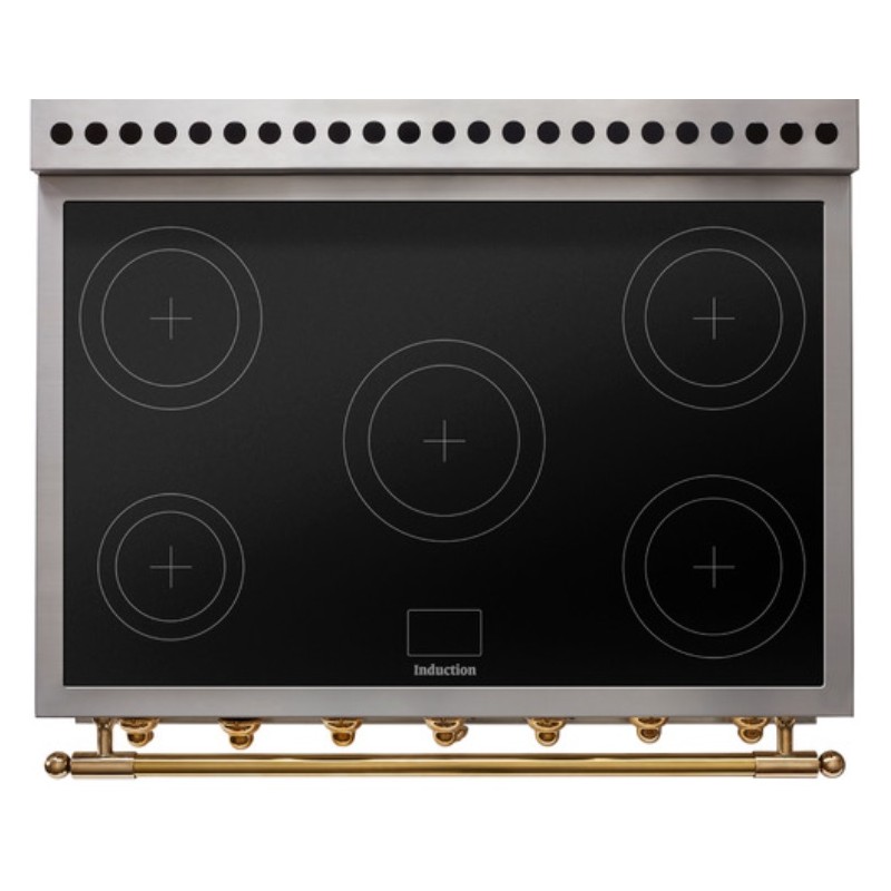 Piano de cuisson La Cornue ALBERTINE 90cm induction noir brillant
