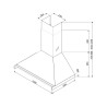 Hotte décorative murale SMEG KD100HXE 100cm Inox