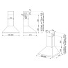 Hotte décorative murale 60cm SMEG KDC61XE2