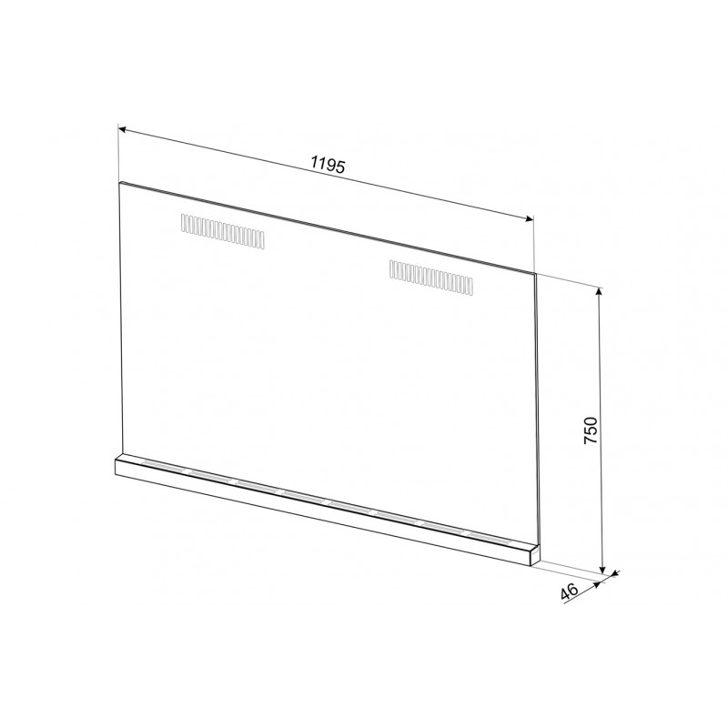 Crédence Smeg VICTORIA 120cm noir KIT1A3-8