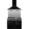 Crédence Smeg VICTORIA 120cm noir KIT1A3-8