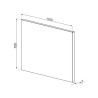 Crédence Smeg 110cm verre crème SPG110P