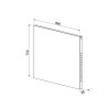 Crédence Smeg Sinfonia 90cm inox KITC9X