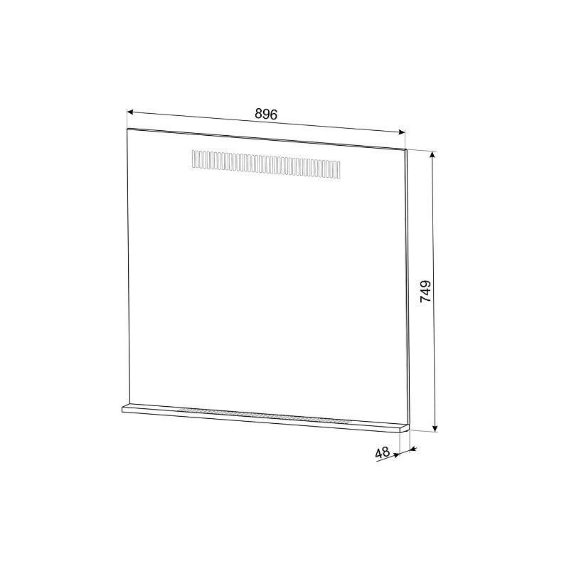 Crédence  Concerto Smeg 90cm inox KITPC92X9