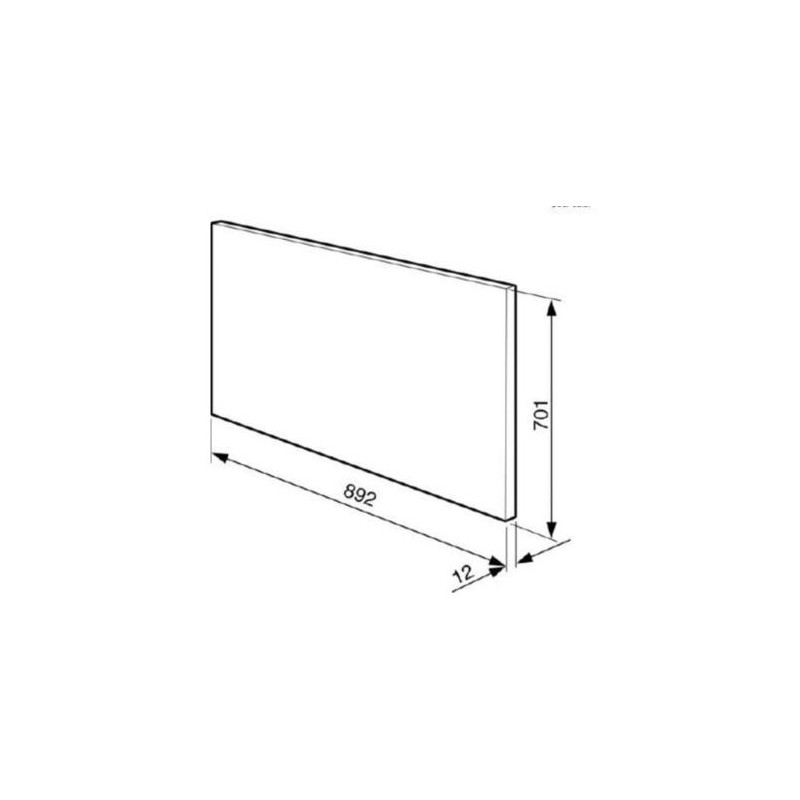 Crédence   Smeg 90cm inox KIT90PX