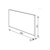 Crédence   Smeg 90cm inox KIT90PX