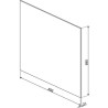 Crédence CONCERTO  Smeg 90cm inox KIT90X