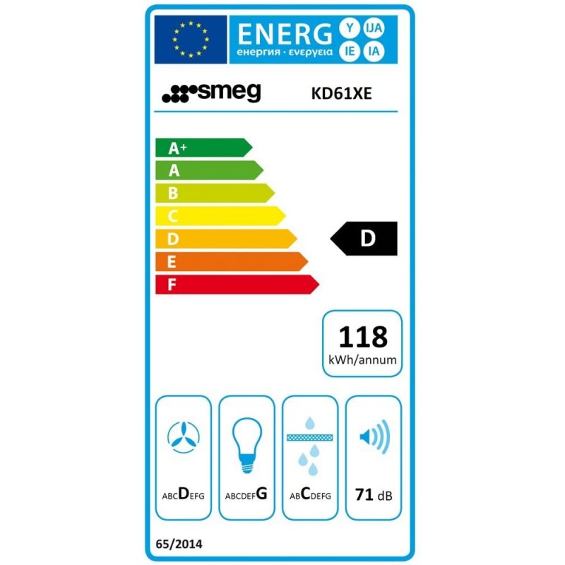 SMEG Hotte Pyramidale 60cm KD61XE
