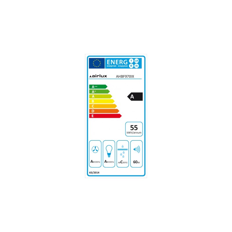 Hotte décorative murale AIRLUX 90cm