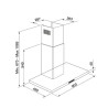 Hotte décorative murale AIRLUX 90cm