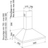 Hotte décorative murale AIRLUX 90cm