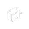Piano de cuisson BERTAZZONI Mixte Professional Series 90 cm deux fours 5 brûleurs