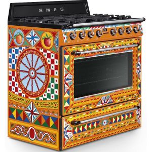 Piano de cuisson Smeg Dolce Gabbana  Mixte 90cm