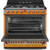 Piano de cuisson Smeg Dolce Gabbana  Mixte 90cm
