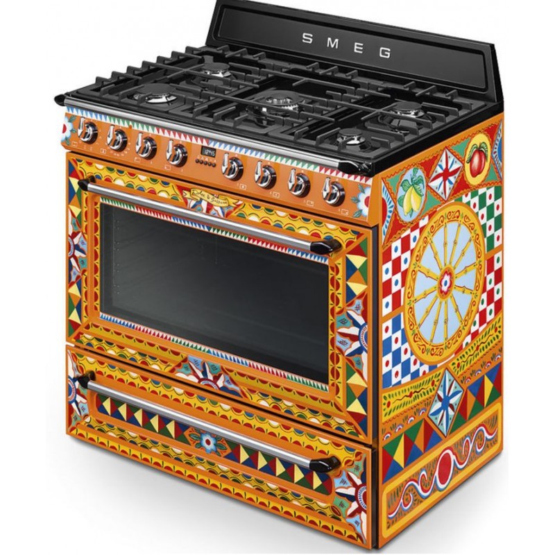 Piano de cuisson Smeg Dolce Gabbana  Mixte 90cm