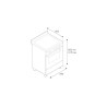 Piano de cuisson BERTAZZONI Master Series 60 cm un four gaz 4 brûleurs