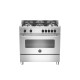Piano de cuisson BERTAZZONI Master Series 90 cm un four gaz 5 brûleurs