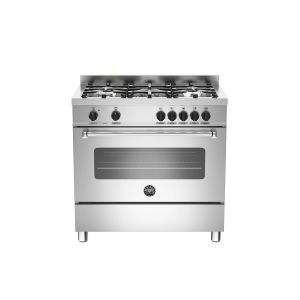 Piano de cuisson BERTAZZONI Master Series 90 cm un four gaz 5 brûleurs