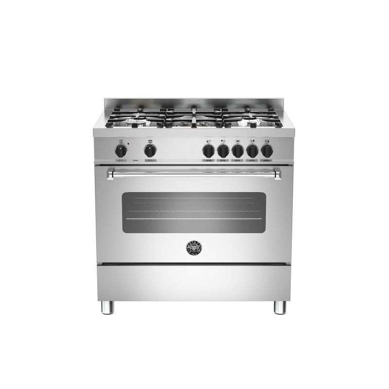 Piano de cuisson BERTAZZONI Master Series 90 cm un four gaz 5 brûleurs