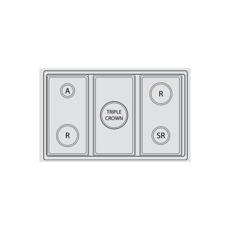 Entablement Range Top gaz 90cm Lofra Dolcevita