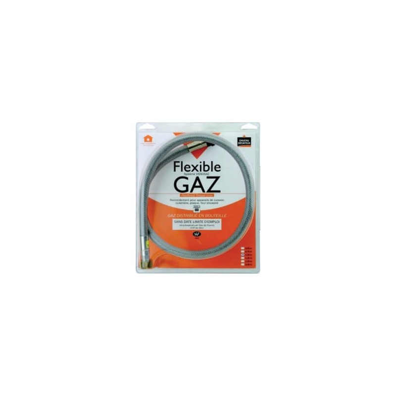 Flexible inox gaz naturel 1m NF à vie