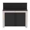 Meuble d'extérieur pour plancha ENO FELIX Inox/Noir