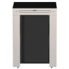 FELIX DESSERTE Noir et inox
