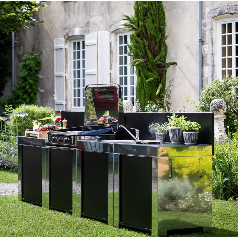 Module standard ENO MODULO Noir et Inox PMOD8501