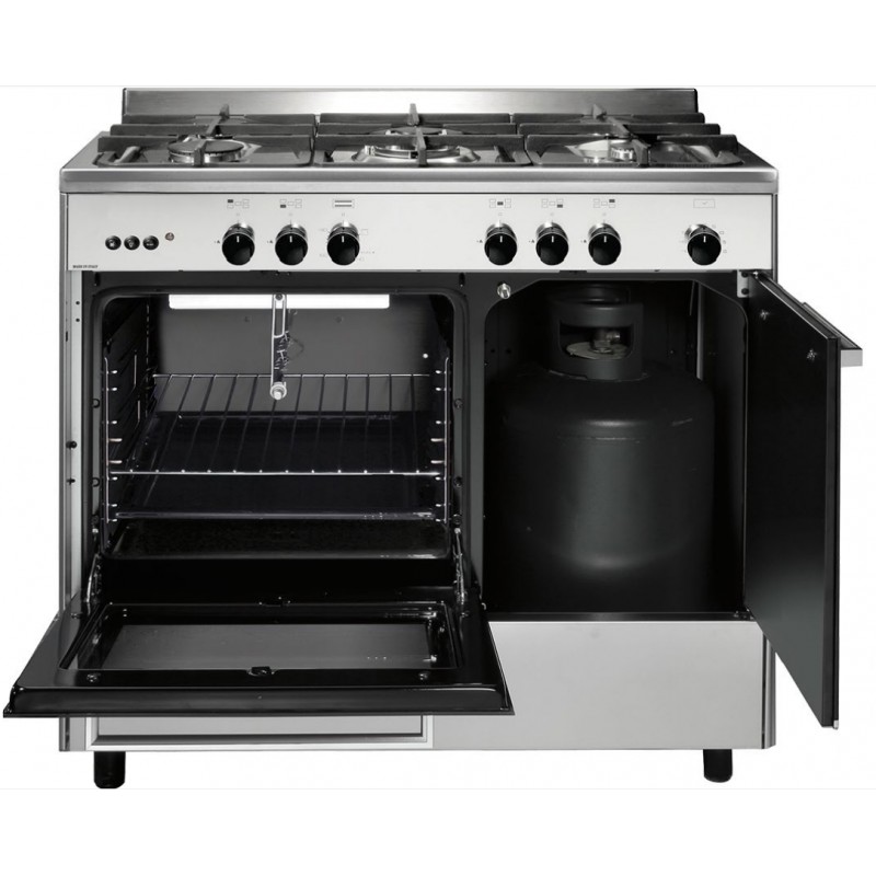 Cuisinière butanette Glem GA960PCGIX 90cm Mixte