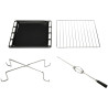 Cuisinière butanette Glem GA960PCGIX 90cm Mixte