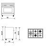 Cuisinière 90cm double four GLEM GX960CQIX