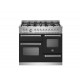 Piano de cuisson BERTAZZONI Master Series 100 cm trois fours 6 brûleurs