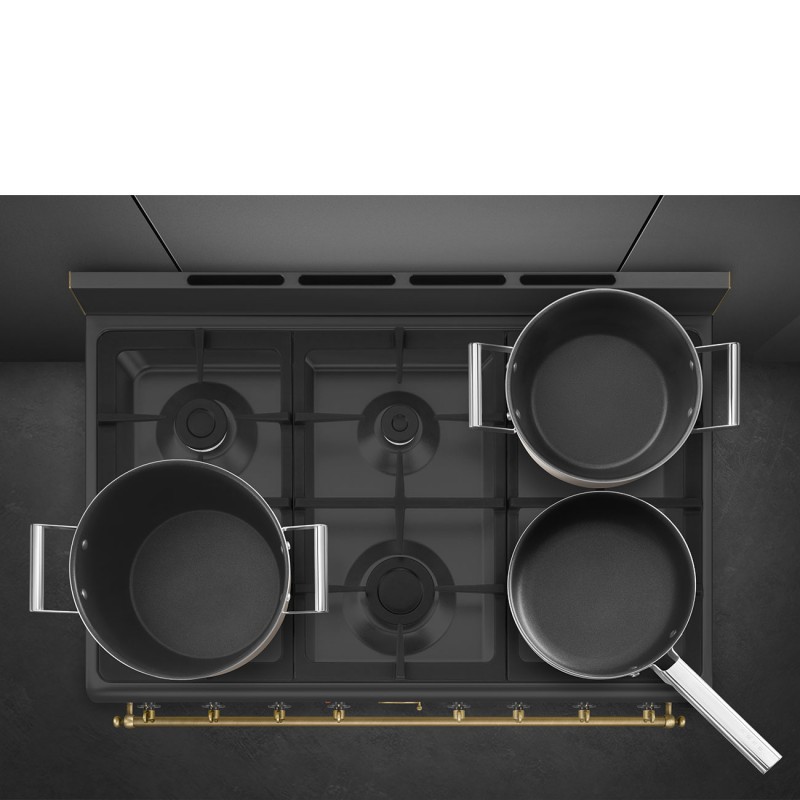 Piano de cuisson mixte SMEG Coloniale 90 cm