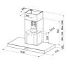 Hotte décorative murale AIRLUX 120cm